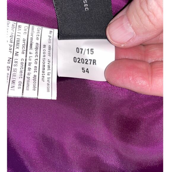 Via Spiga Magenta Wool Blend Coat - Women's Size 12 - Simply Fabulous! - Picture 12 of 15